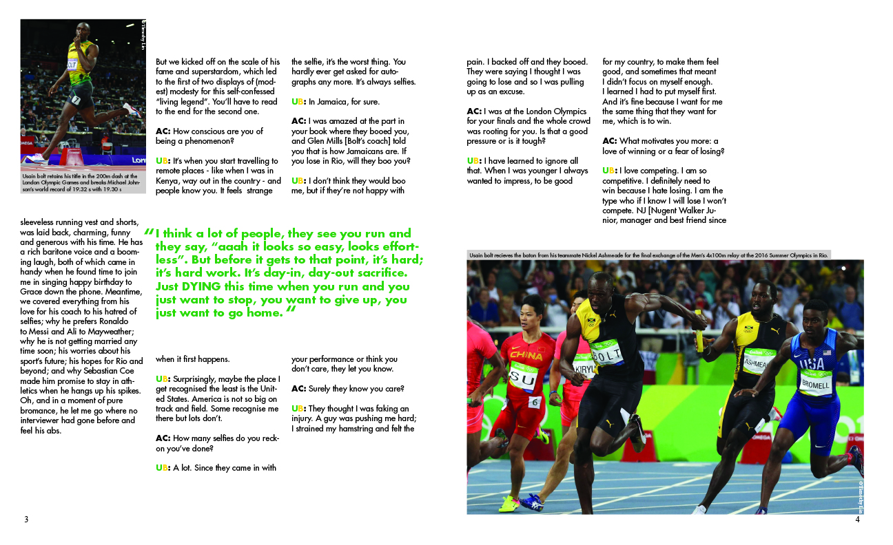 Magazine layout