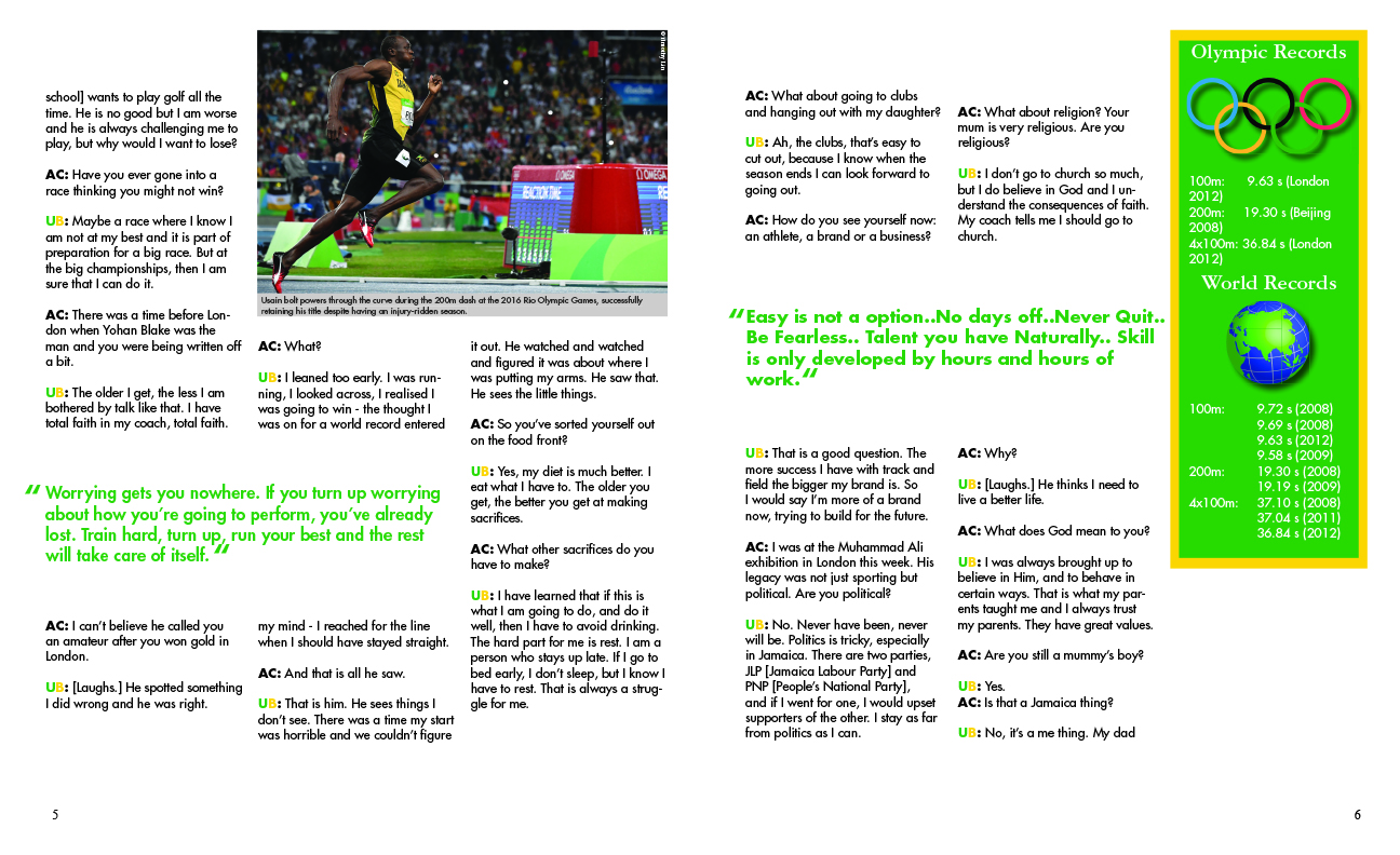 Magazine layout