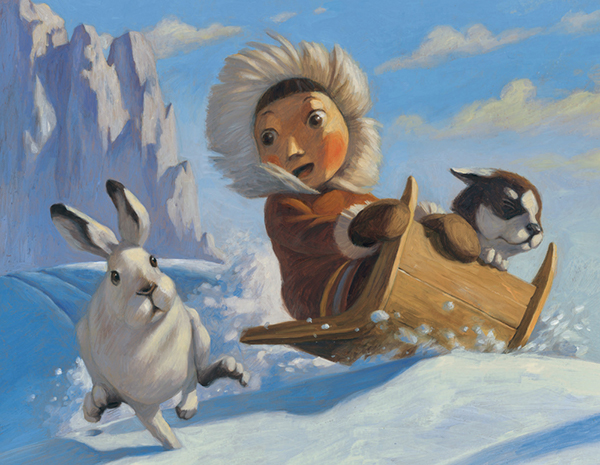 "Petit Inuit et les deux questions" Sarbacane (France), 2012